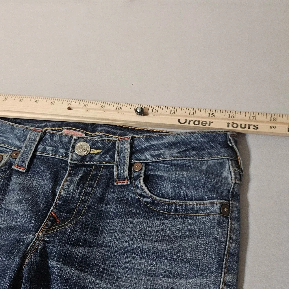 True Religion Billy Flap Pockets Men Jeans Blue Denim 31x29